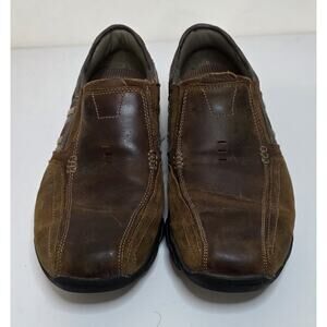 Skechers Men's Diameter Zinroy Brown Leather Slip-On Loafer Size 12